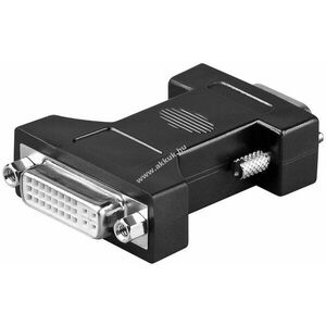 Goobay analóg DVI-I Dual-Link (24+5 pin) aljzat VGA 15 pólusú dugó adapter nikkelezett kép
