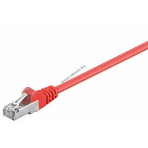Goobay CAT5e SF/UTP patchkábel piros CCA 1m RJ45 kép