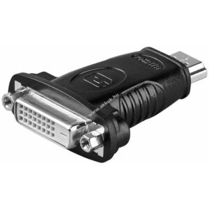 Goobay HDMI-DVI-D adapter HDMI dugó (A típus) > DVI-D aljzat Dual-Link (24+1 pin) kép