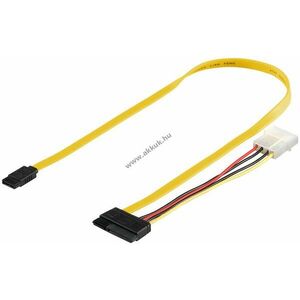 Goobay PC SATA adatkábel 1, 5Gbit/s/3Gbit/s/6Gbit/s Standard csatlakozó > SATA L-típus m kép