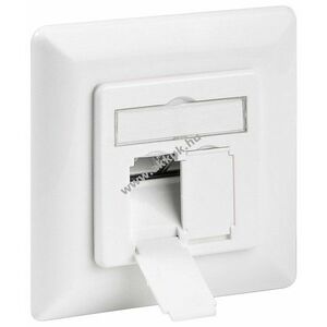 Goobay CAT-6 süllyesztett adat aljzat Signalfehér RAL9003 2x RJ45 árnyékolt LSA szerszámmentes kép