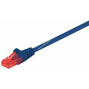 Goobay CAT6 U/UTP patch kábel 1m kék CCA RJ45 kép