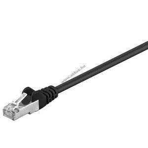 Goobay CAT-5e F/UTP patchkábel 0, 5m fekete rézbevonatú alumínium (CCA) RJ45 kép