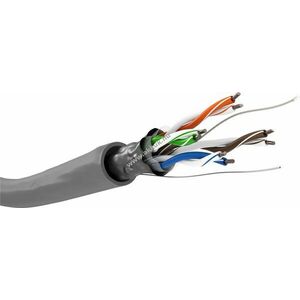 Goobay CAT5e F/UTP szürke Ethernet kábel 100m AWG24/1 solid CCA PVC kép