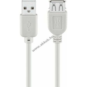 Goobay USB-A hosszabbító kábel 3m szürke USB 2.0 480Mbit/s 0, 5A 2, 5W kép