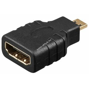 Goobay HDMI adapter HDMI Micro dugó (típus D) > HDMI aljzat (típus A) kép
