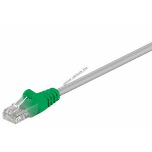 Goobay CAT5e Crossover U/UTP CCA patchkábel 0, 5m szürke-zöld kép