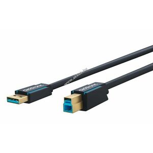 Clicktronic USB-A-USB-B 3.0 adapterkábel 1, 8m 5Gbit/s kép