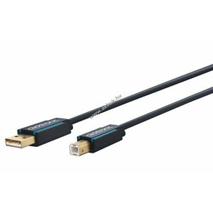 Clicktronic USB-A USB-B 2.0 adapter kábel 3, 0m 480Mbit/s kép