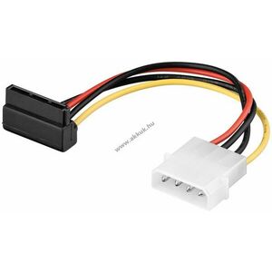 Goobay PC tápkábel 5, 25col (4-tűs) -> 90° SATA csatlakozó 0, 13m kép