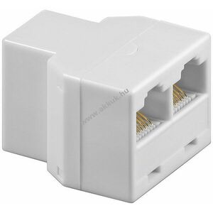 Goobay ISDN T-adapter RJ45 aljzat (8P8C) > 2x RJ45 aljzat (8P8C) fehér kép