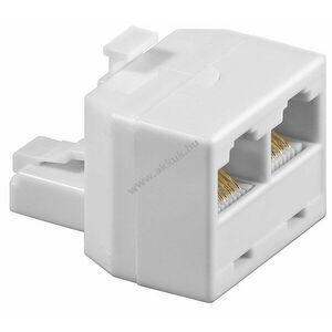 Goobay ISDN T-adapter RJ45 dugó (8P8C) > 2x RJ45 aljzat (8P8C) fehér kép
