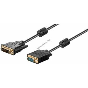 Goobay DVI-A-VGA kábel 2m aranyozott csatlakozók Full HD (DVI-A 12+5 > VGA 15) kép