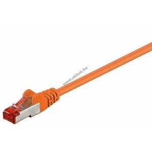 Goobay CAT 6 S/FTP (PiMF) patch kábel 5m narancssárga rézvezető (CU) halogénmentes köpeny (LSZH) kép