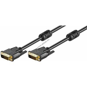 Goobay DVI-D Dual-Link kábel 24+1 pin aranyozott csatlakozók Full HD 1, 8m kép