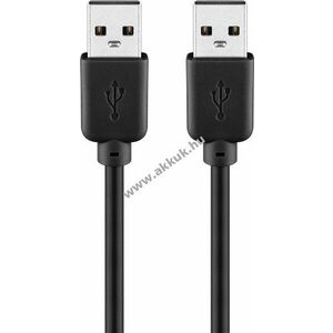 Goobay USB-A kábel 1, 8m fekete 0, 5A 2, 5W 480Mbit/s USB2.0 kép