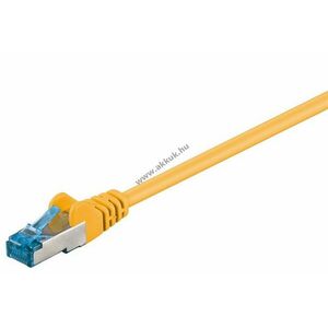 Goobay CAT 6A S/FTP (PiMF) patchkábel 7, 5m sárga CU LSZH kép