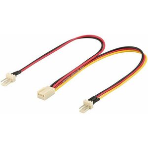 Goobay PC ventilátor Y-tápkábel 3-Pin 2x csatlakozó 0, 22m kép
