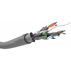 Goobay CAT6 S/FTP (PiMF) Ethernet kábel 100m szürke CCA AWG26/7 PVC kép