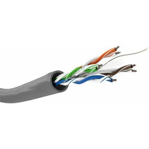 Goobay CAT6 U/UTP hálózati kábel 305m szürke CCA AWG23/1 PVC kép