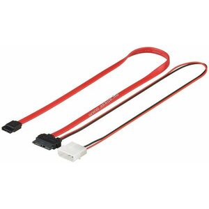 Goobay HDD SATA SlimLine kábel 2in1 1, 5Gbit/s/3Gbit/s dugó > L-típus 0, 3m kép