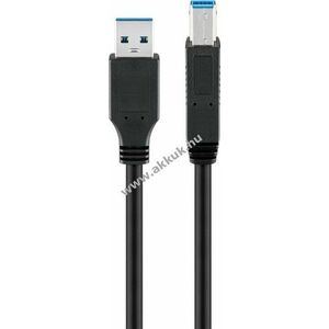 Goobay USB-A-USB-B kábel 0, 5m fekete 15W 3A 5Gbit/s USB3.0 kép