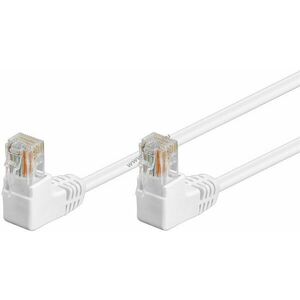 Goobay CAT5e patch kábel 2x90° U/UTP fehér rézbevonatú alumíniumvezető (CCA) 2xRJ45(8P8C) 10m kép