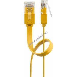 Goobay CAT6 lapos patchkábel U/UTP sárga CU 3m kép