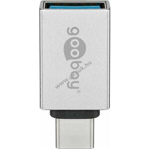 Goobay USB-C-USB-A OTG adapter ezüst 15W 3A 5Gbit/s USB 3.0 kép
