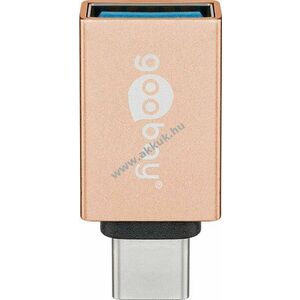 Goobay USB-C USB-A adapter OTG 15W 3A 5Gbit/s USB3.0 arany kép