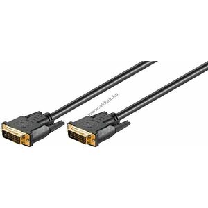 Goobay DVI-I Dual Link kábel 3m aranyozott DVI-I csatlakozó (24+5 pin) Full HD kép