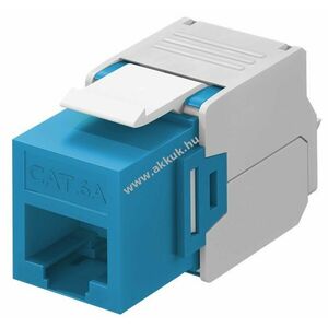 Goobay Keystone modul RJ45 CAT6A UTP 16, 5mm krokodil típus kék szerszámmentes LSA sorkapocs kép