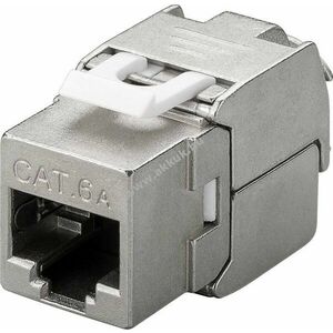 Goobay Keystone RJ45 CAT6A STP 16, 3mm széles krokodil típus vágókapoccsal LSA szerszámmentes kép
