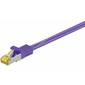 Goobay RJ45 patchkábel CAT6A S/FTP (PiMF) 500MHz CAT7 magkábel lila LSZH RJ45 CU 1m kép