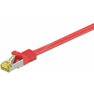 Goobay RJ45 patch kábel CAT6A S/FTP (PiMF) 500MHz CAT7 belső piros LSZH 2m CU kép