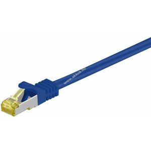 Goobay RJ45 patchkábel CAT6A S/FTP (PiMF) 500MHz CAT7 kábel 3m kék LSZH CU kép