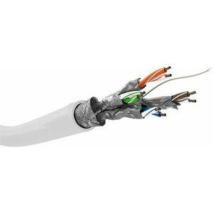 Goobay CAT 6 S/FTP (PiMF) hálózati kábel 305m CCA AWG26/7 fehér PVC kép