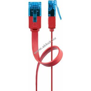 Goobay CAT6A lapos patchkábel U/UTP piros 0, 5m rézvezető (CU) kép
