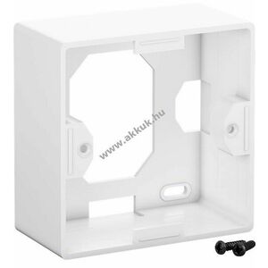 Goobay felületre szerelhető Keystone tok 80x80mm CAT-6/6A 2-port kép