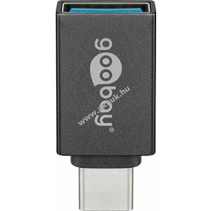 Goobay USB-C - USB-A adapter OTG szürke 15W 3A 5Gbit/s USB3.0 kép