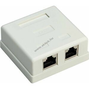 Goobay 2-portos RJ45 aljzat CAT6 STP patch-panel kép