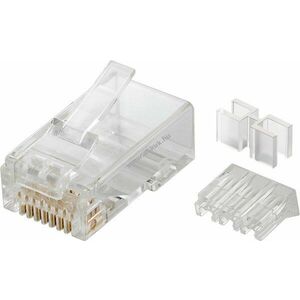 Goobay RJ45 dugó CAT6A UTP árnyékolatlan kerek kábelhez két befűzővel kép