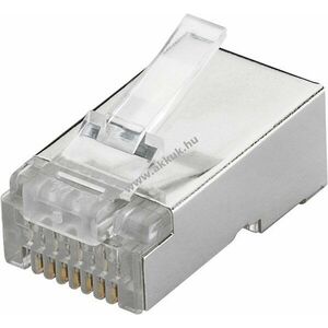 Goobay RJ45 dugó CAT6 STP árnyékolt kerek kábelhez kép