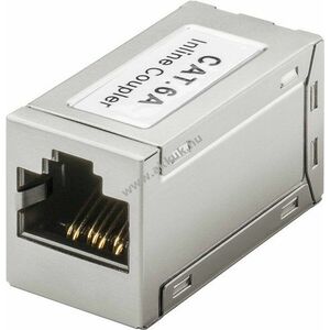 Goobay RJ45 moduláris összekötő CAT6A teljes fémház 2x RJ45 (8P8C) kép