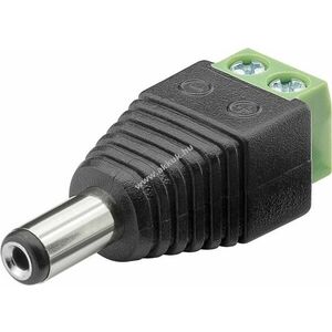 Goobay 2 tűs terminálblokk DC dugóhoz 5, 50x2, 10mm csavaros rögzítés kép