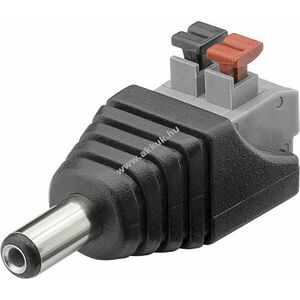 Goobay 2 tűs terminálblokk - DC dugó 5, 50x2, 10mm push-down rögzítés kép