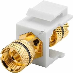 Goobay Keystone modul hangszóró banán aljzat - banán aljzat, szabványos 14, 9x17mm, fekete kép