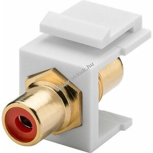 Goobay Keystone modul 2x Cinch/RCA aljzat piros aranyozott kép