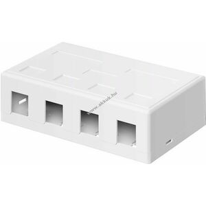 Goobay Keystone 4 port üres ház egyszerű Snap-In rögzítéssel kép