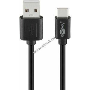 Goobay USB-C-USB-A kábel 1m fekete 2, 5W 0, 5A 480Mbit/s USB2.0 kép